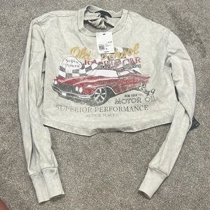 Open back long sleeve